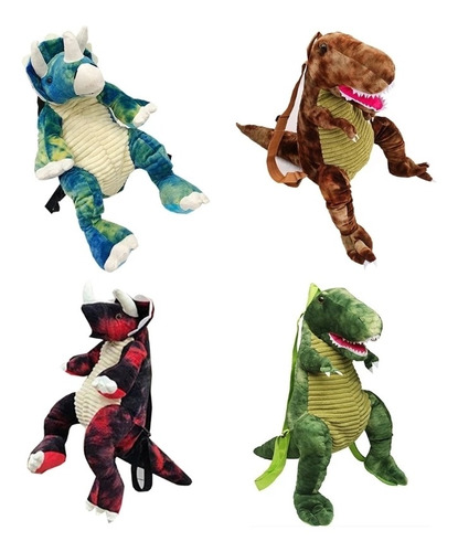 6 Mochilas Dinosaurio Luz Y Sonido Fiesta Piñata Mayoreo