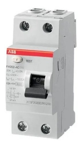 Disyuntor Diferencial Abb 2x25 A 30ma 