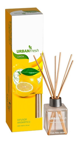 Urban Fresh Limón Aromatizante De Ambiente Difusor 125 Ml