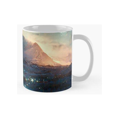 Taza Fotorrealismo Cascada Uplight Detallado Elegante Ultra 