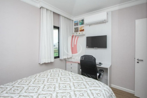 Imagem 9 de 20 de Apartamento Mobiliado Para Venda No Bairro Mooca, 4 Dorm Sendo 1 Suíte, 4 Vagas, 135 Metros. - 6117
