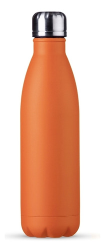 Garrafa Inox 750ml Gelada Cor Laranja