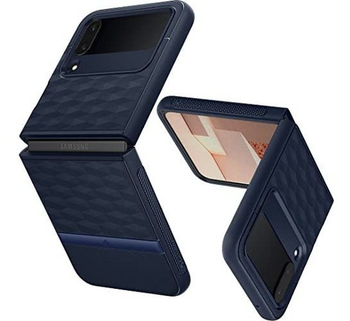 Funda Para Samsung Z Flip 4 Caseology Parallax Azul