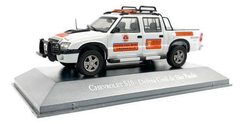 Miniatura Carro Chevrolet S10 Defesa Civil Sp Ed 36