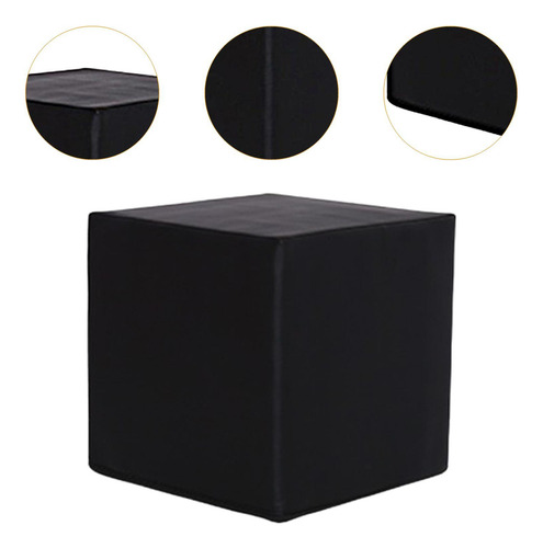 Taburete De Cubo De , Taburete De Bloque, De Negro