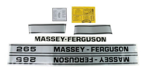 Decalque Faixa Adesiva Trator Massey Ferguson 265 Original