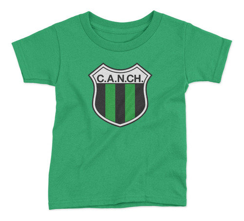 Remera Futbol Nueva Chicago Escudo Pecho Verde Talle Niño