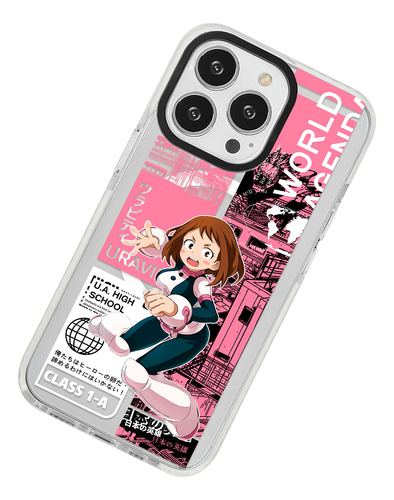 Funda Para iPhone Magsafe Uravity Ochaco Uraraka Clase 1-a Zero Garvity My Hero Academia Boku No Hero Anime Case