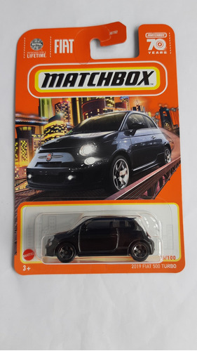 Matchbox 2019 Fiat 500 Turbo -no Hot Wheels- De Colección 