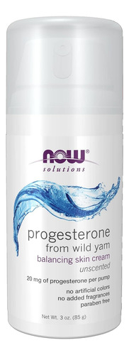 Crema Natural Menopausia | Now 85g | Progesterone | Wild Yam Sin Esencia