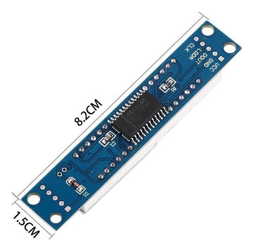 Kit 2 Placas Display 7 Segmentos 8 Dígitos Rojos Max7219