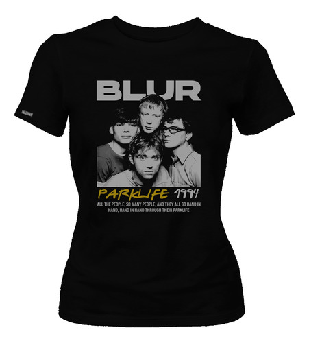 Camiseta Dama Mujer Blur Banda Rock Metal Dbo2