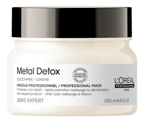 Máscara Loréal Professionnel Anti-depósito Metal Detox 250ml