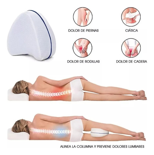 Cojin Almohada Para Piernas Ortopedica Viscoelastica 24x24cm