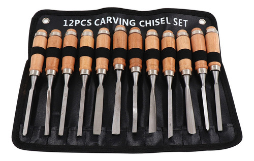 Chisels With Wood Carving Box 12-pack