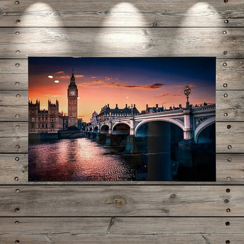 Cuadro Decorativo Big Ben Grande Moderno De Interior