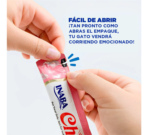 Inaba Churu AtĂșn/almeja Snack Premio Para Gatos 4 Tubos De 1