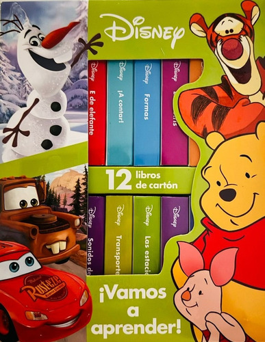 Vamos A Aprender: 1|2 libros de cartón, de Disney. M1L Disney Vamos A Aprender Rpnc, vol. 1. Editorial Phoenix International Publications, tapa dura en español, 2024
