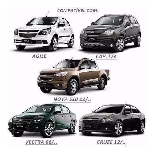 Aplique Capa Maçaneta Cromado - Agile Captiva Vectra S10