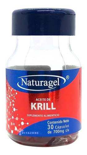 Naturagel  Aceite De Krill  700 Mg 30 Capsulas Sfn