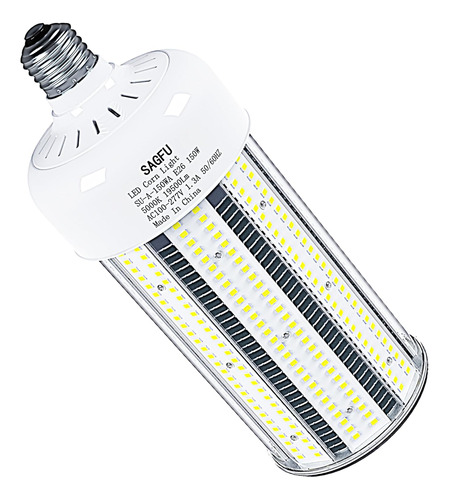 Sagfu Bombilla Led De Maíz De 150 W, Luz Diurna Blanca, 1950