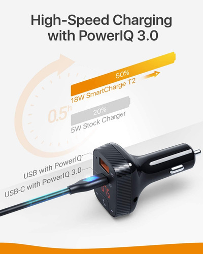 Imagen 5 de 7 de Anker Roav Adaptador De Coche Bluetooth Y Cargador De Coche