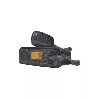 Radio Móvil Marino Vhf, Color Negro, 25 W De Potencia, Ipx4,