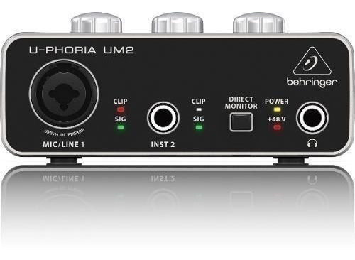 Behringer Um2 Interface Audio Usb 2x2 Portable