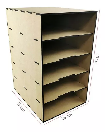 Organizador Archivero Papeles Oficina Corte Laser Mdf