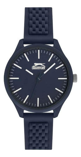 Reloj Slazenger Material Silicón Correa Color Azul - Análogo