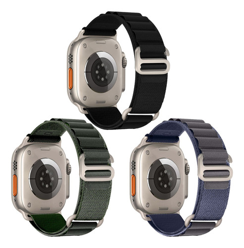 3 Correa Nueva Alpine Loop Para Apple Watch Ultra Se 8 7 6 5