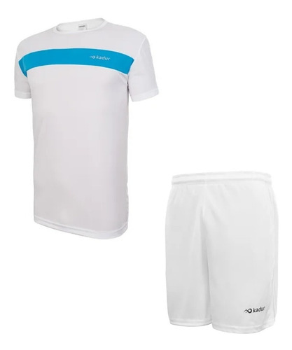 Camiseta Short Hombre Tenis Padel Bolsillos Combo Kadur