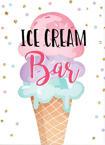 Eeypy Ice Cream Bar Metal Tin Sign Social Birthday Party