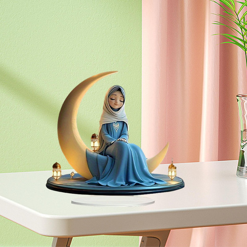 Estatua Decorativa De Niña Plana 2d, Decoración De