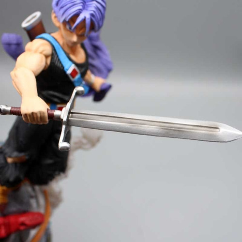 Estátua Trunks Espada Dragon Ball Z Figure Decoração 25 Cm