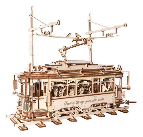 Rompecabezas 3d De Madera Tranvía Urbano Clásico Robotime