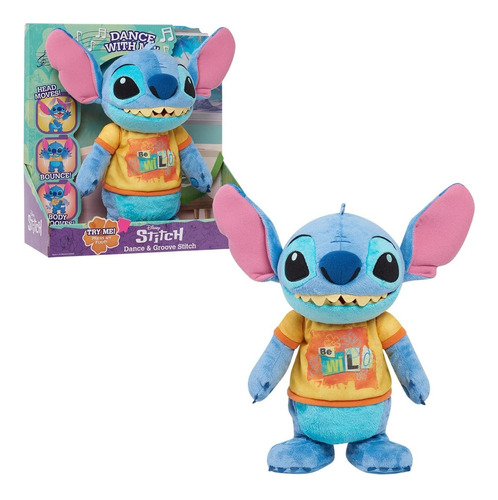 Peluche Infantil Ruz Disney Stitch Con Sonidos Y Movimiento