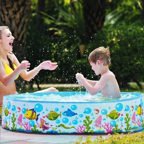 Imagen 4 de 8 de Pileta Rigida Infantil Redonda 120x25 Cm Para Niños Bebes