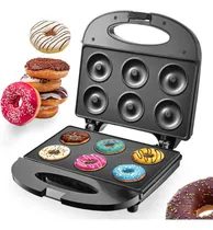 Comprar Maquina De Donas Electrica Antiadherente 6 Donas Mini Postre
