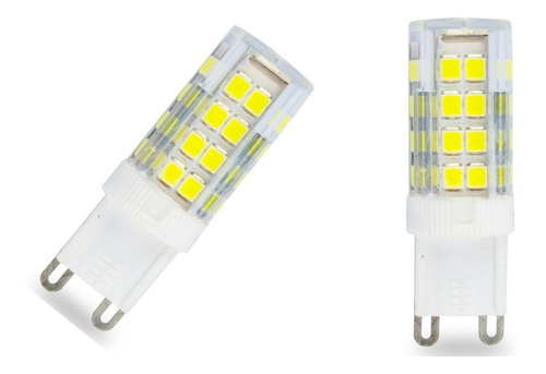 6x Lâmpada Halopin Led G9 5w 52 Leds Para Lustres E Arandela Cor da luz Branco-frio 110V/220V