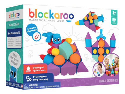 Blockaroo Bloques De Espuma Magnética - Juguetes Preescolare