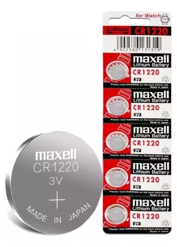 CR1220 Litio Maxell Pila 3v - Pack 5 - Todopilas Chile