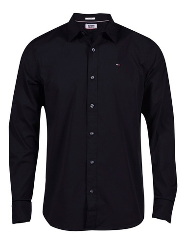 Camisa Slim Fit Tommy Hilfiger Negro Dm0dm04405-078s Hombre