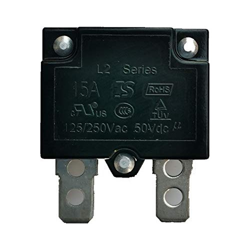 Interruptor Térmico De 15 Amperios Y 125/250 Vca, 50 V...