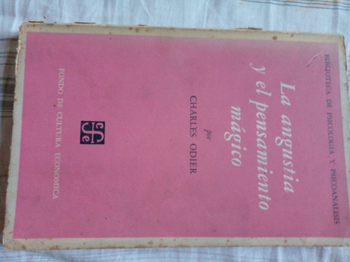 La Angustia Y El Pensamiento Magico De Charles Odier