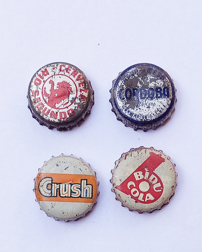Chapitas Tapas Corona Antiguas C/ Corcho Lote (Usado)
