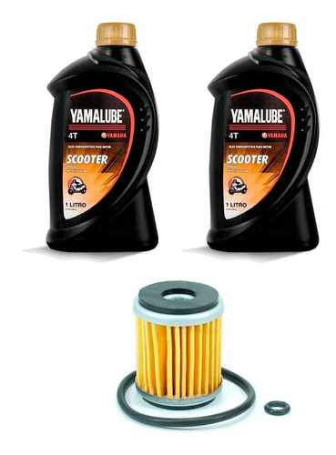 Filtro Oleo E Oleo 10w40 Yamalube Scooter Xmax 250