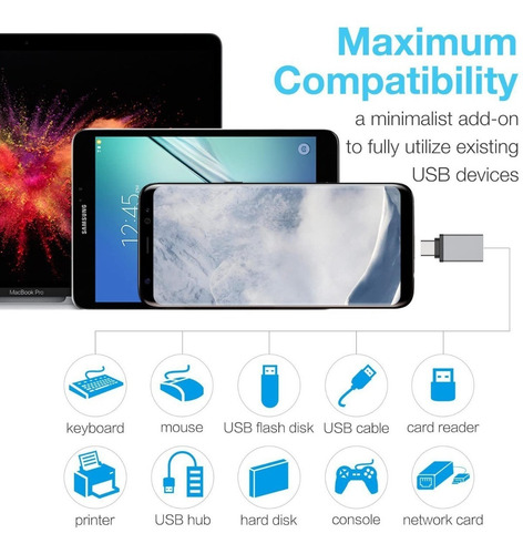 Imagen 8 de 8 de Adaptador - Usb 3.0 Hembra A Usb-c Macho