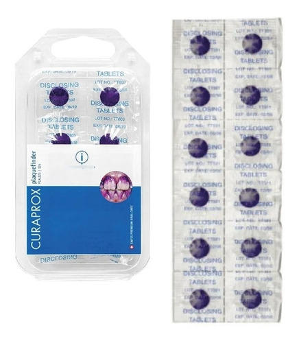 Pack 5 Blister Pastillas Reveladoras Placa Curaprox 12u C/u