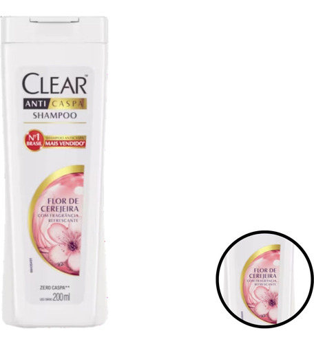 Shampoo Anticaspa Women Flor De Cerejeira 200ml Clear